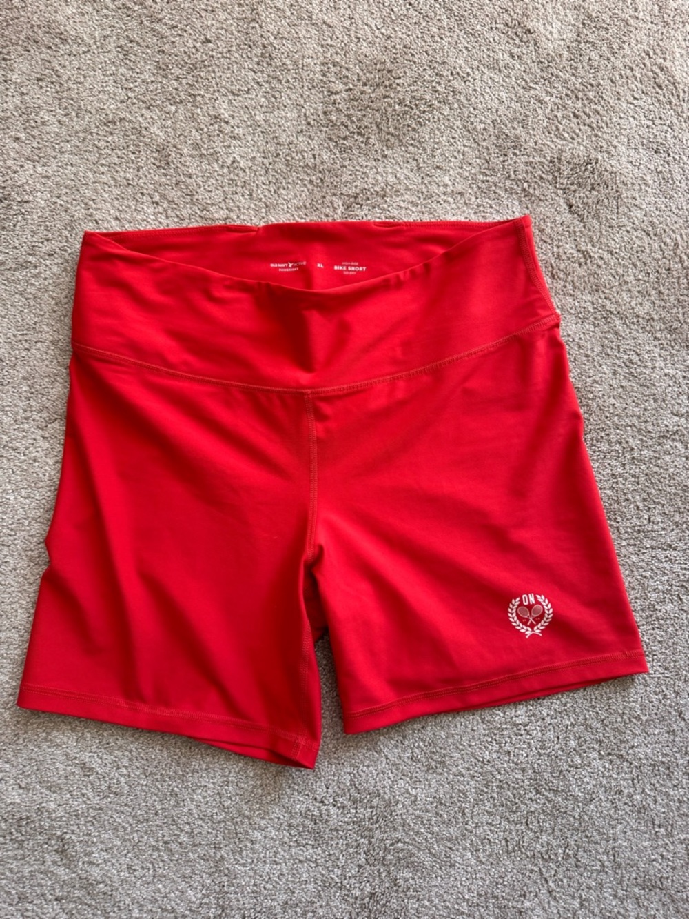 Old Navy red bike shorts XL